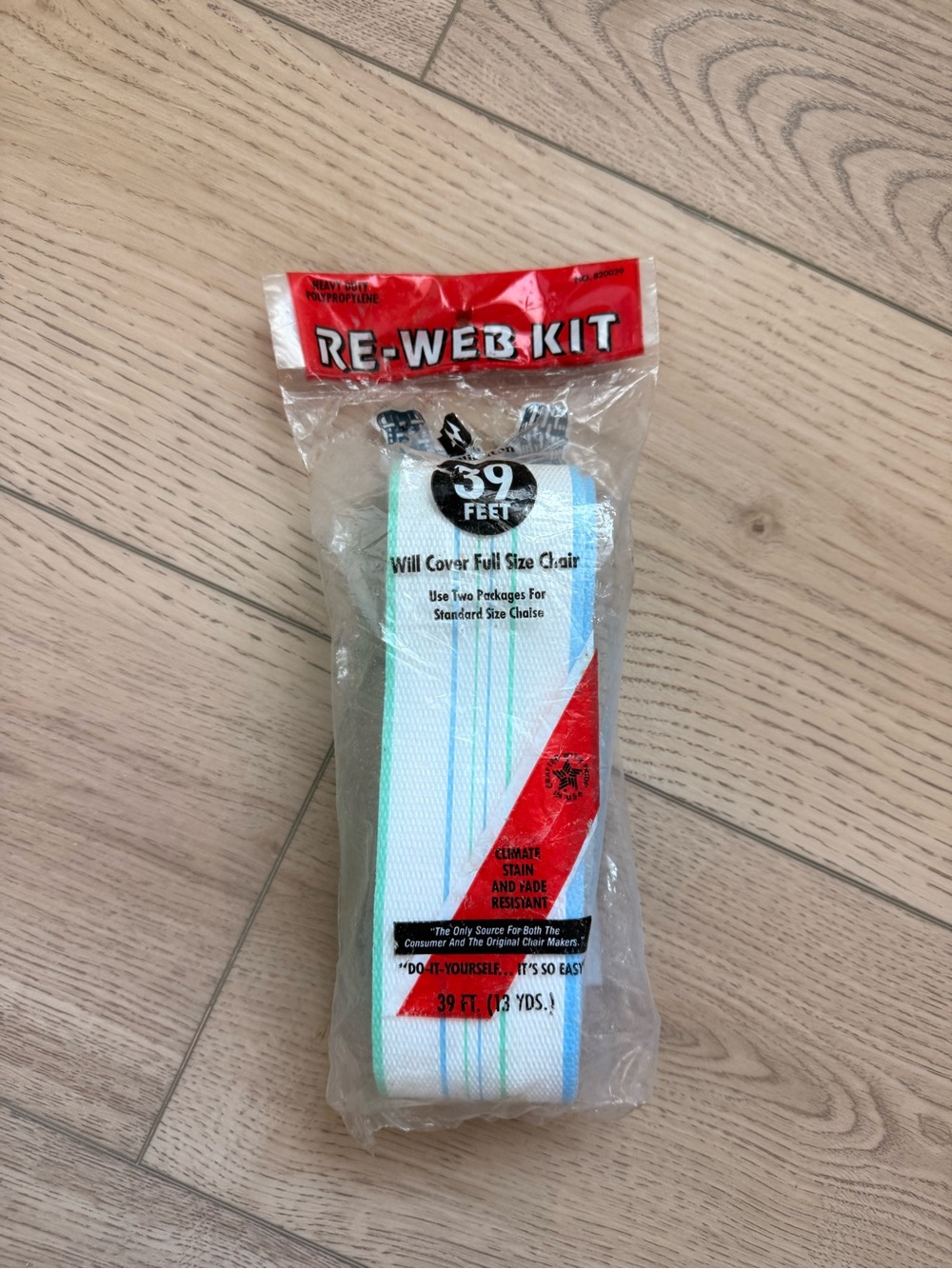 Lawn Chair Webbing Repair Kit - Approximately 39 Ft/13 yards
